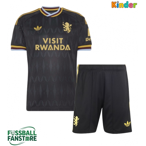 Aston Villa Amadou Onana #24 Replik Auswärtstrikot Kinder 2026-27 Kurzarm (+ Kurze Hosen)